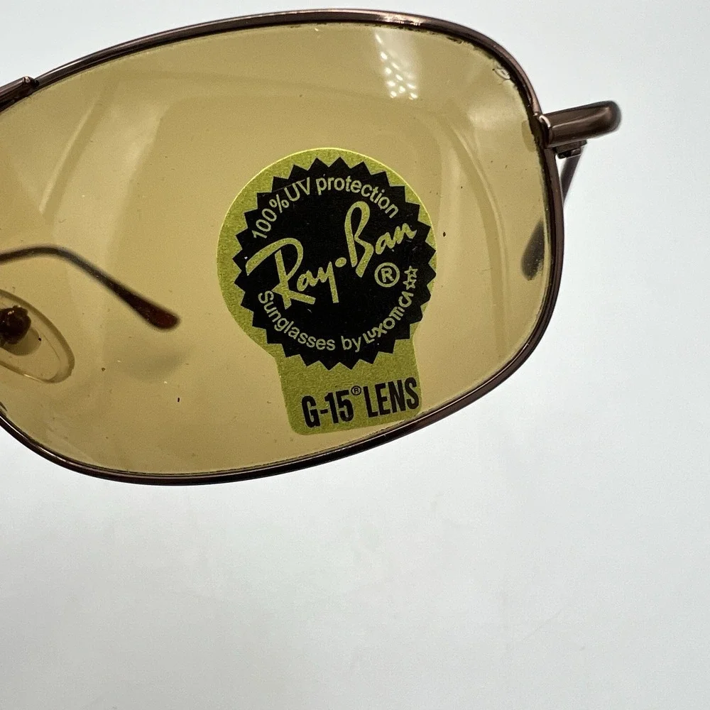 Ray Ban RB 8016‎ Sunglasses 61-13 G15 Brown Lens Metal